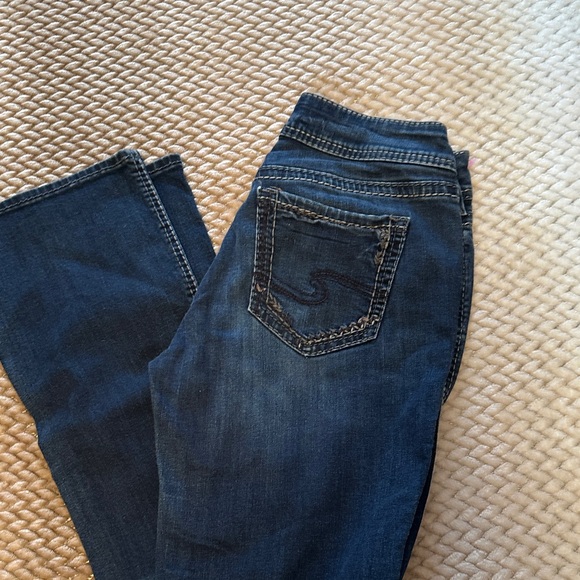Silver Jeans Dark Blue Boot Cut Women's Jeans - Picture 1 of 10